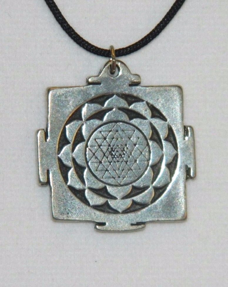 Sri Yanyra Pendant Growth & Healing Amulet Lead free Safe Pewter 1″ Corded