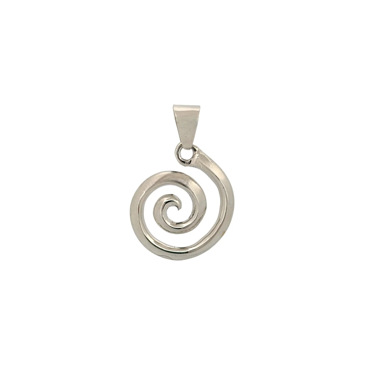 Milldred Parkhurst, Pendant, Sterling Silver, Navajo Handmade, 1 3/4″