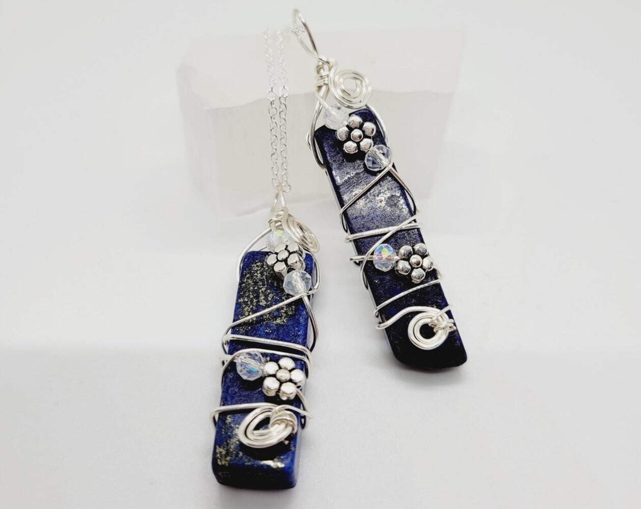 Lapis Lazuli Wire Wrapped Necklace