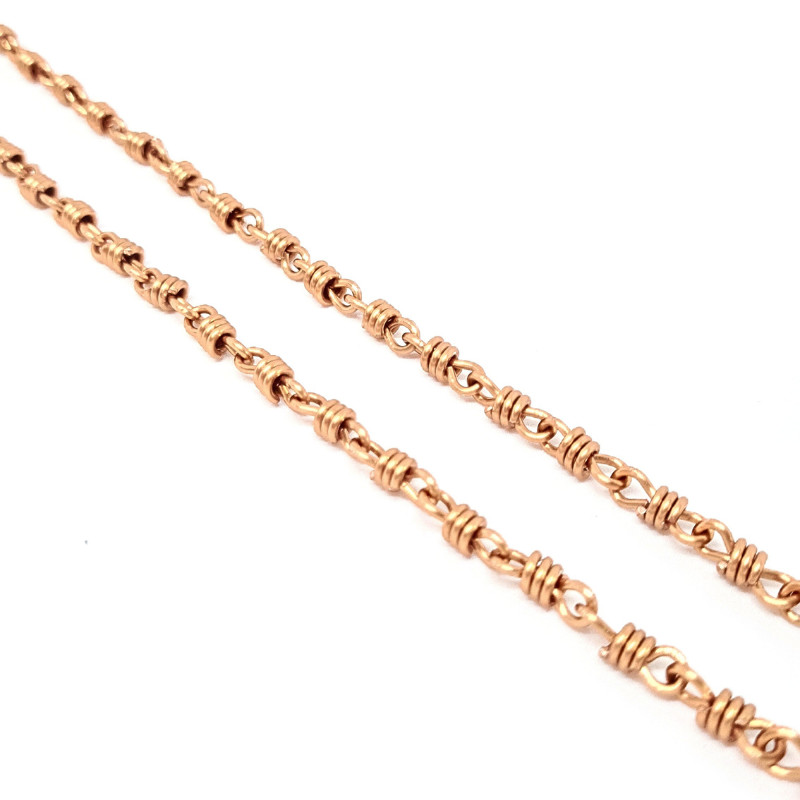 Dr. Beads Copper Twist Chain Necklace (3mm) – Hypoallergenic, Water Proof