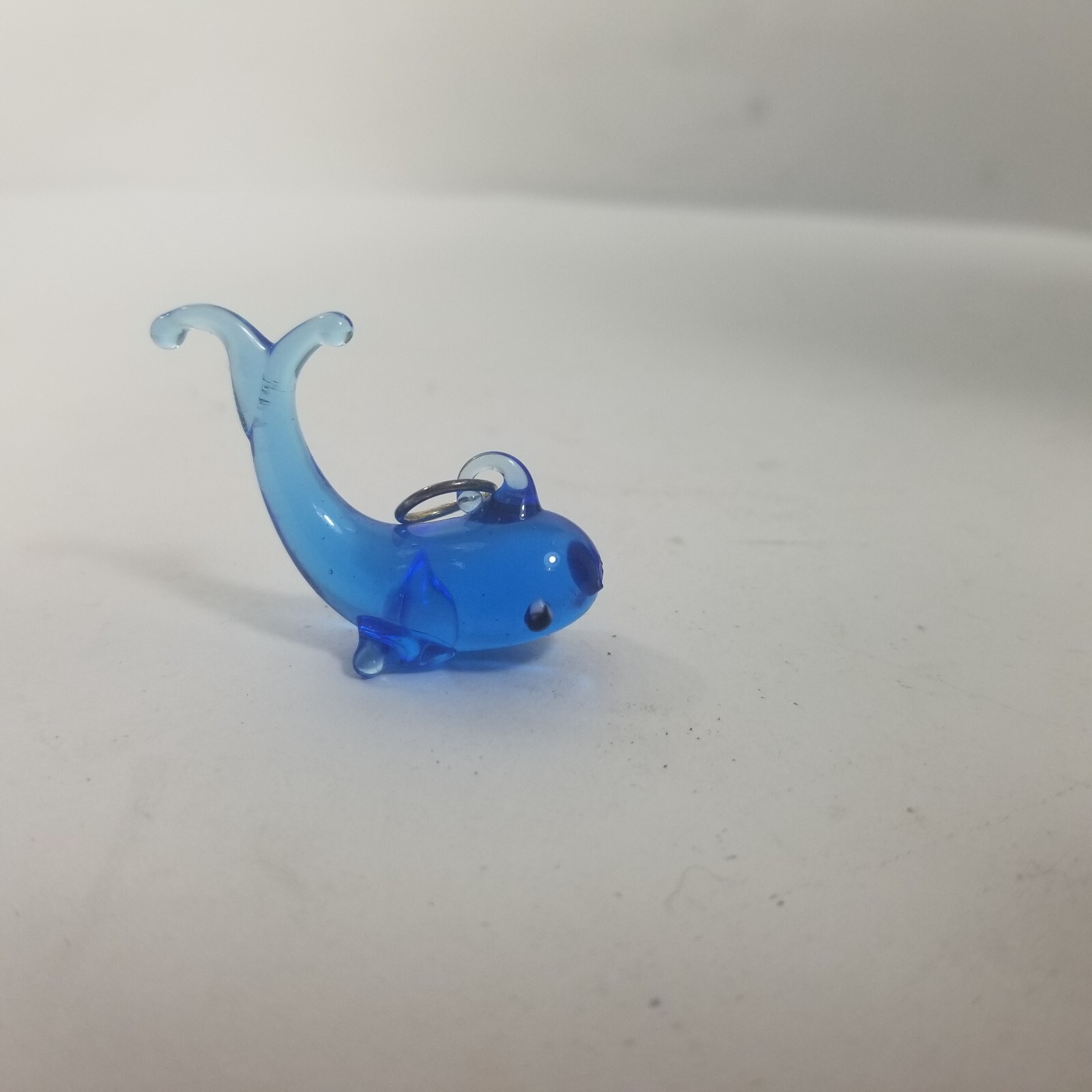 OOAK Handmade Lampwork Glass Pendant or Ornament – MCM Blue Whale Dolphin