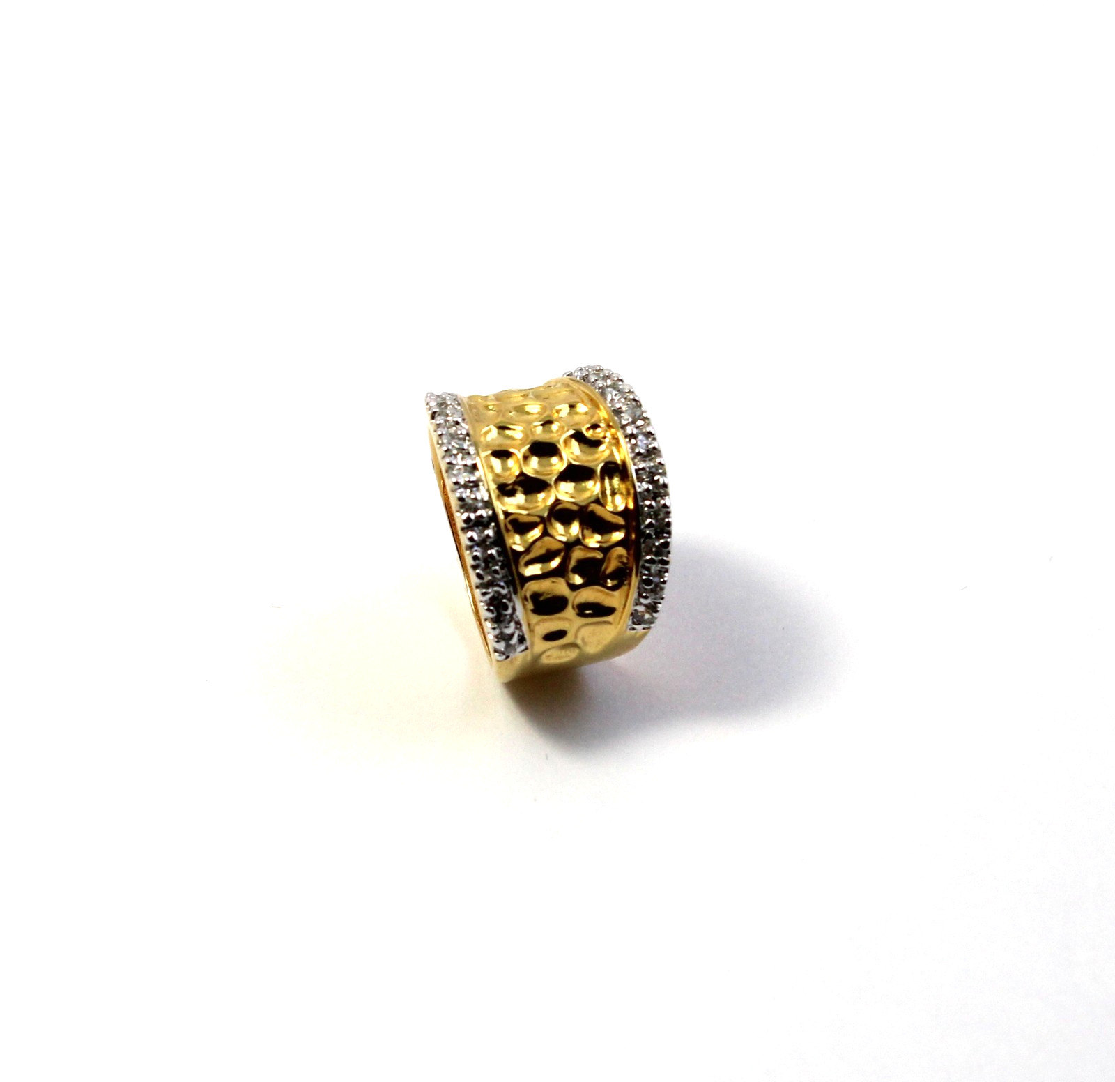925 Sterling Silver 14k Gold-Plated CZ Ring Sizes 8.5