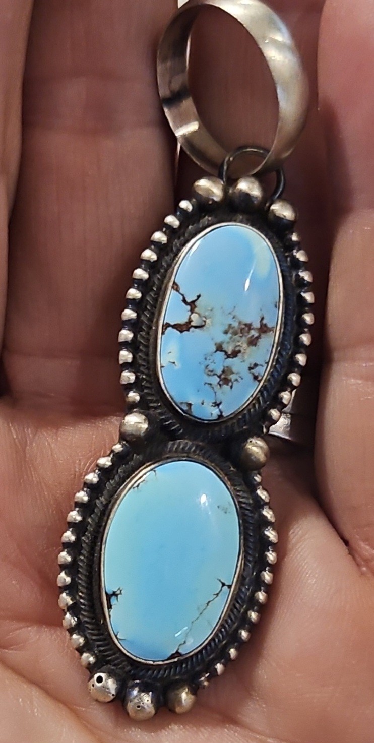 Captivating Native American Made Golden Hills Turquoise by Kathleen Livingston