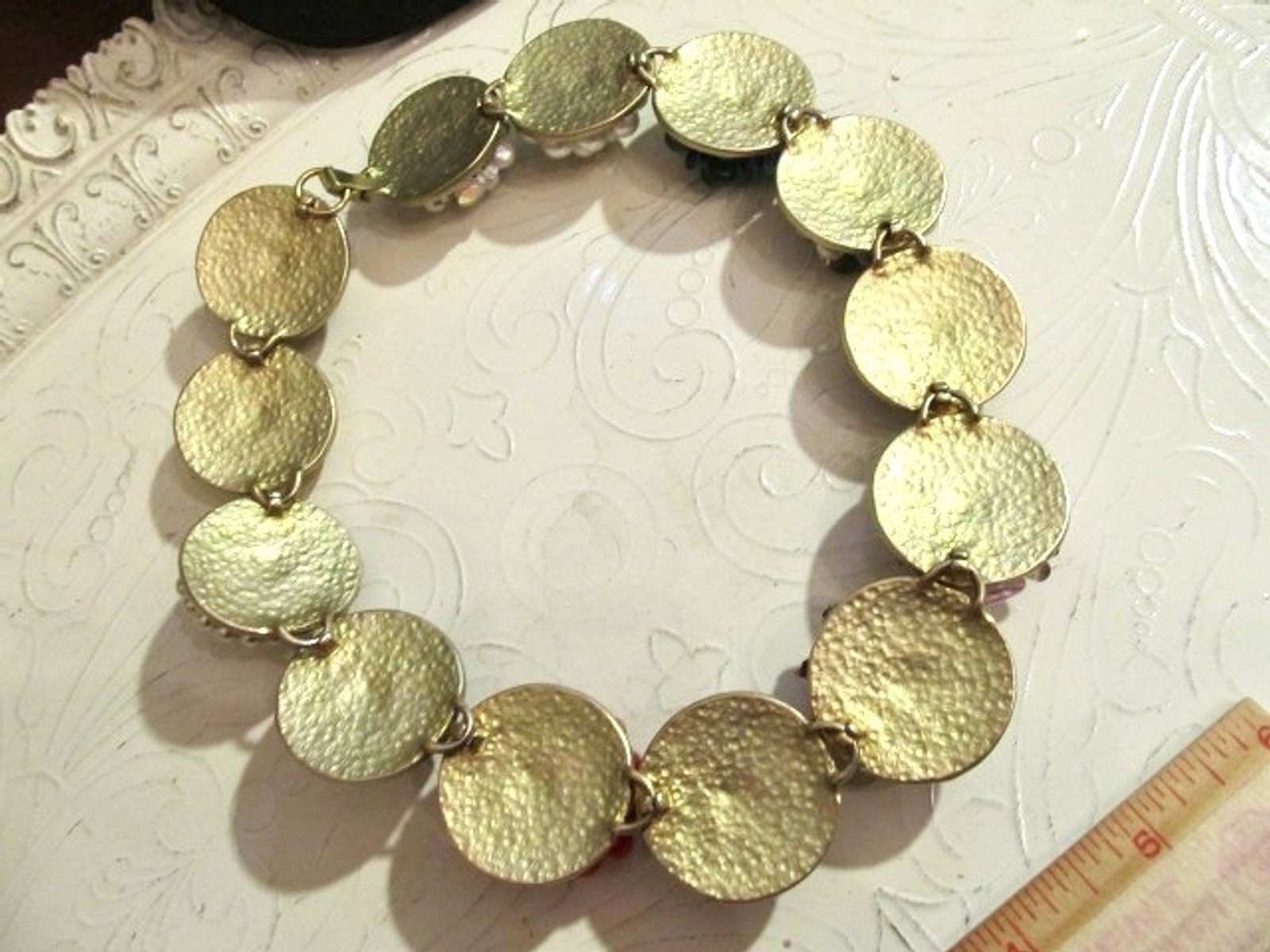 Vintage OOAK Hand-Crafted Repurposed Cluster Clip Earring NECKLACE Wow!