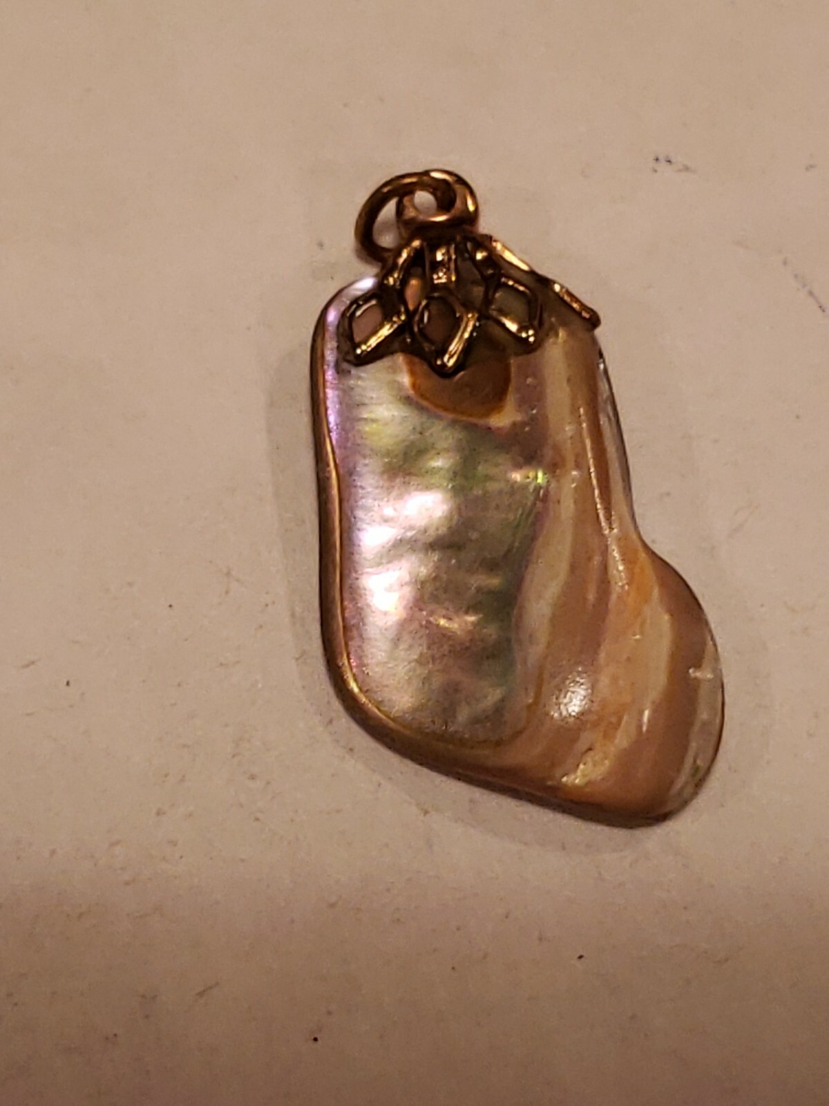 3 Natural Mother Of Pearl Pendents. Polished And Ready To Use For Jewelry