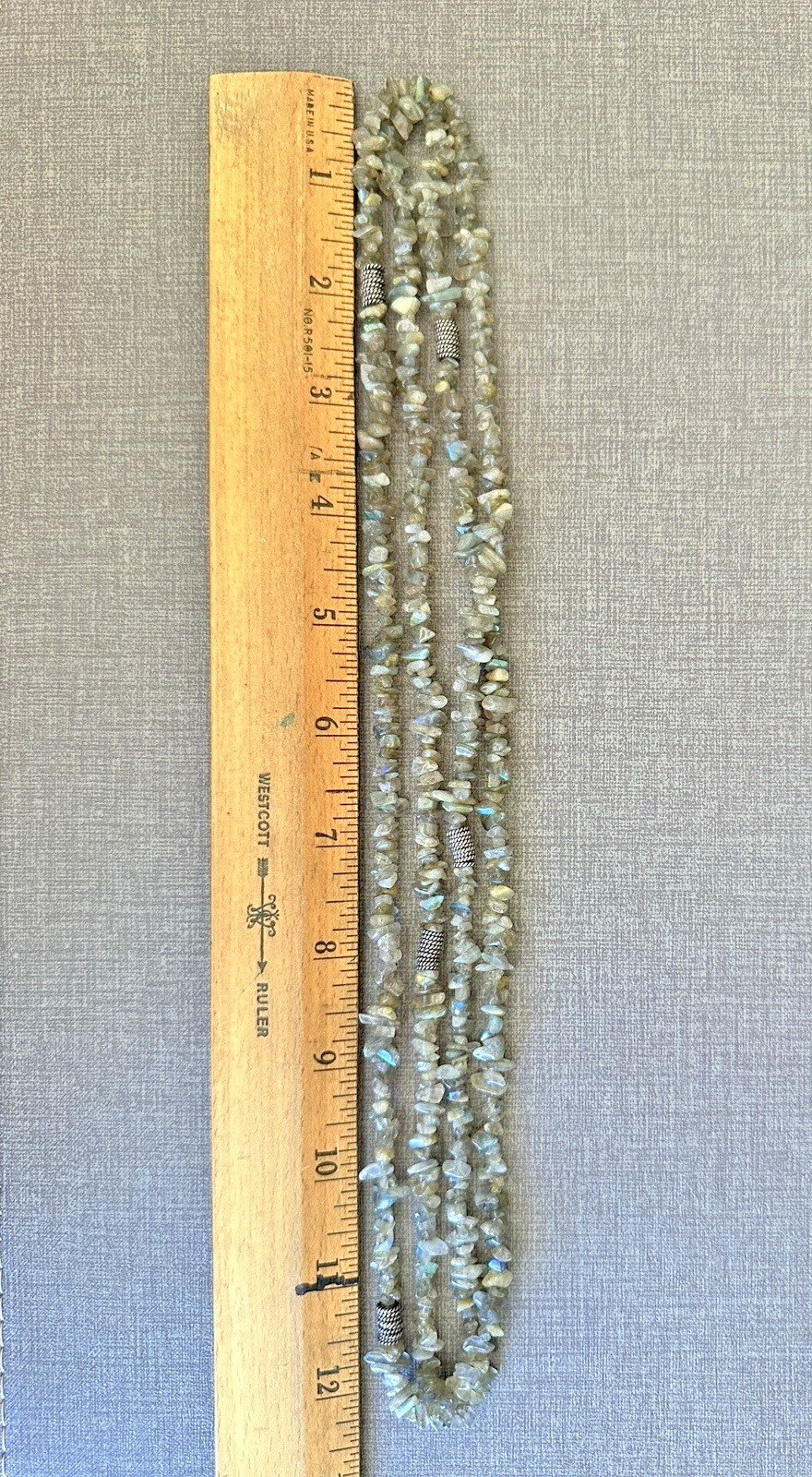 Handmade Multi Strand Gemstone Necklace Choice of Stone Sterling Silver