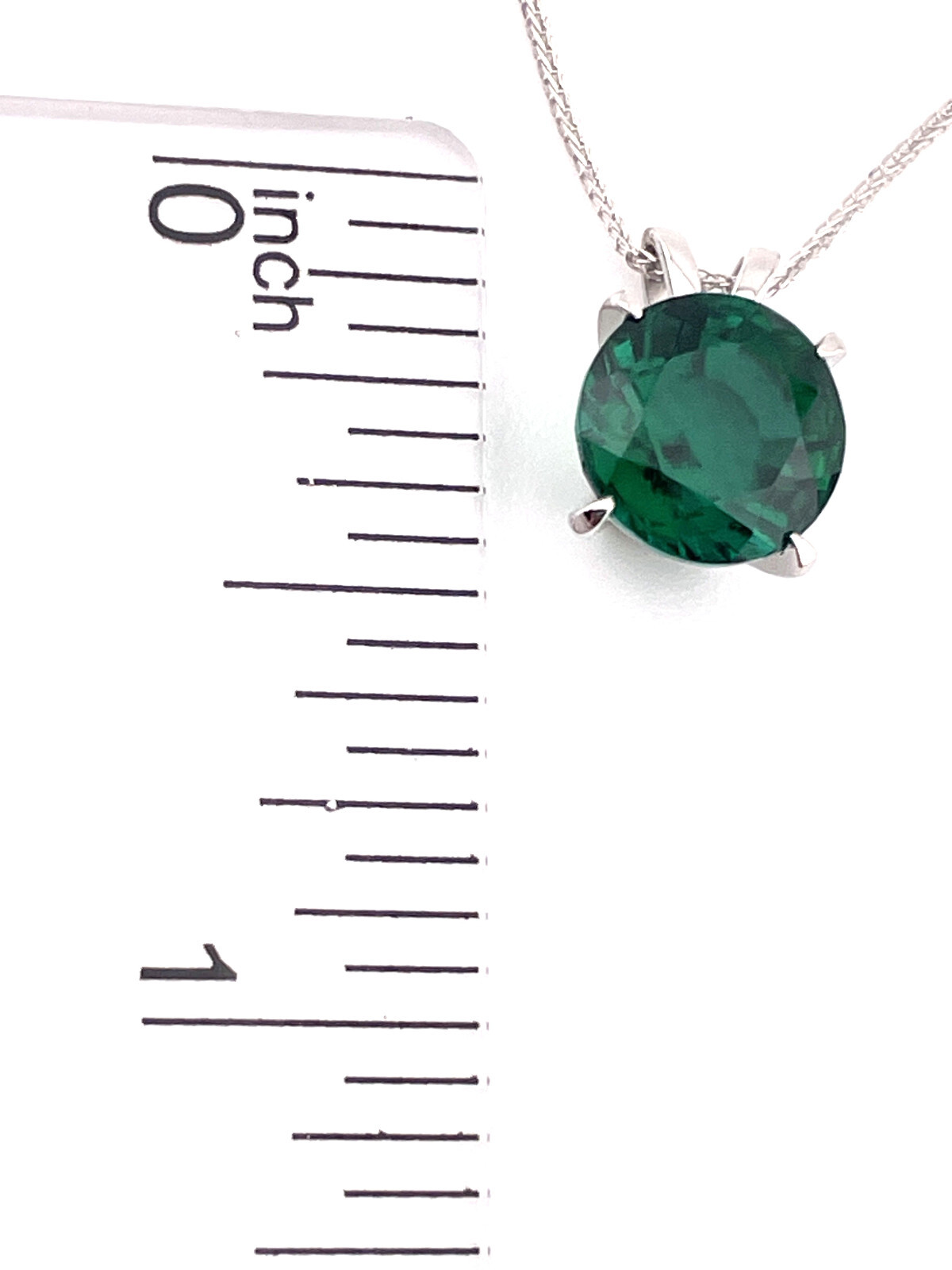 2 carat Emerald Pendant Necklace Genuine Emeral Jewelry SOLID 18K GOLD Christmas