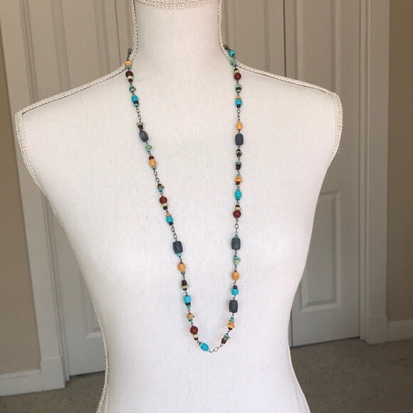 Silpada 925 Sterling Silver Colorful Multi Stones Necklace N1676 Sexy Cute