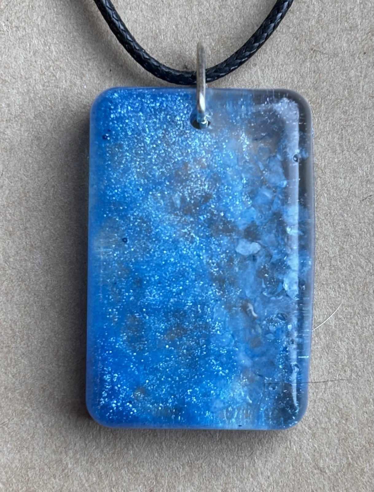 Handmade Aquamarine Healing Pendant Ocean/sea/sky Inspired Blue Necklace
