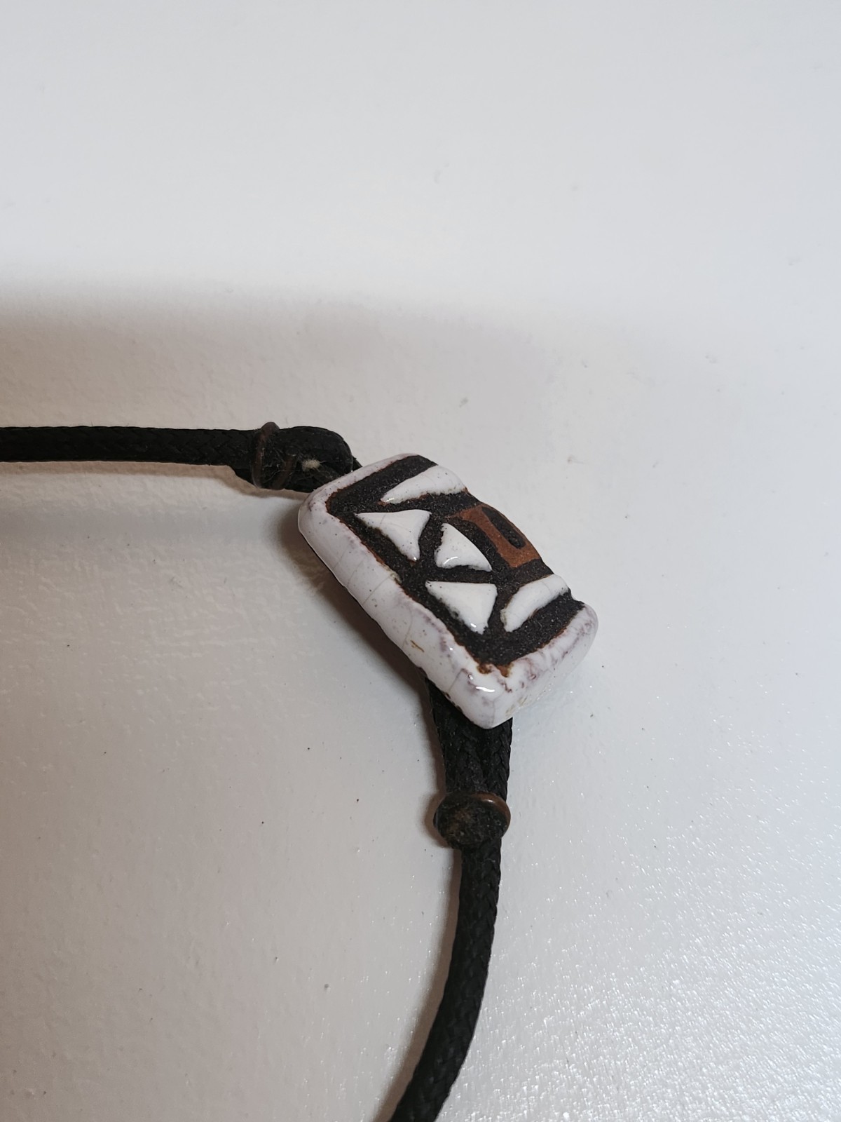 Handmade Gardiv Jamaica WI Artisan Ceramic Tile Bib Collar Necklace