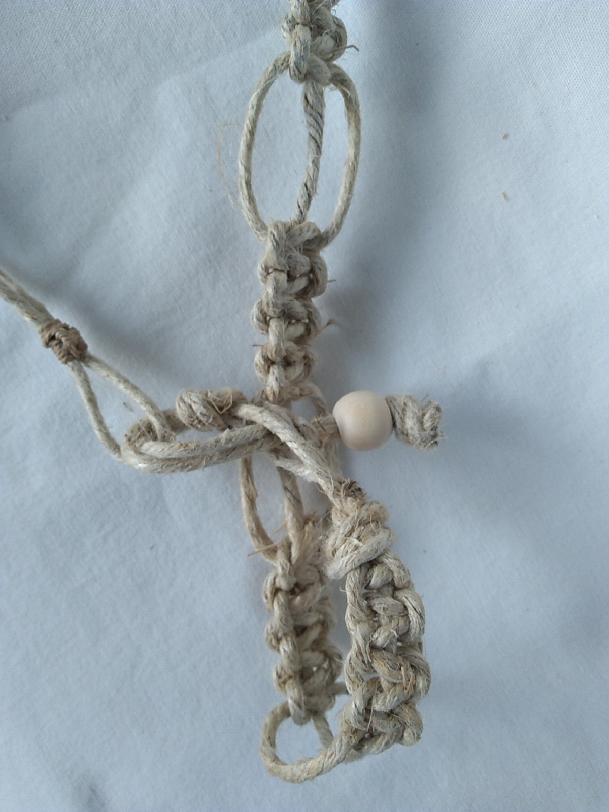 HEMP SURFER BOHO NECKLACE 26″ Unisex Macrame Hippie USA Seller New