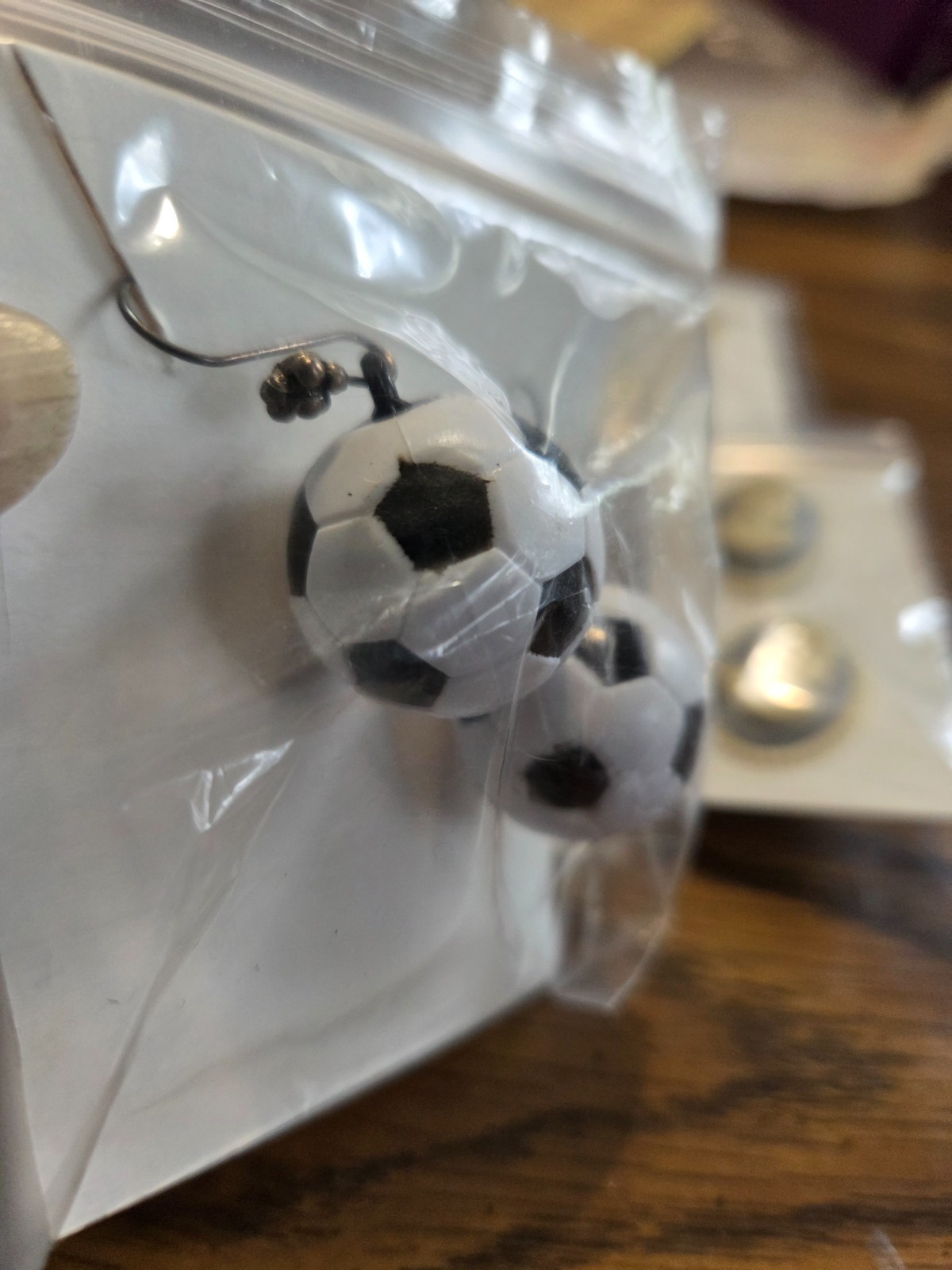 Assorted Earrings/Cameo Spoons Soccerballs and Hearts