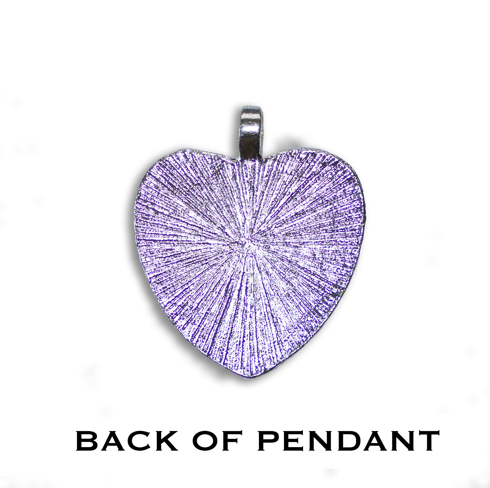 Peaceful White Dove Bird for Wedding – HEART-shaped glass pendant necklace