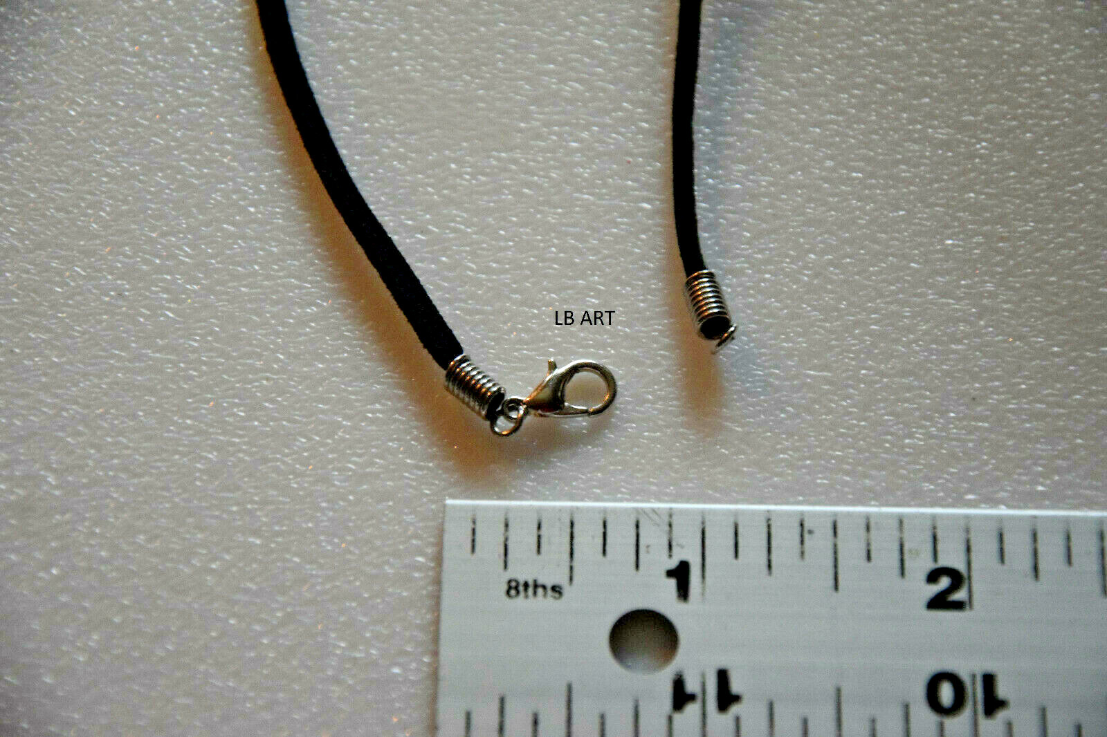 Made In USA Fused Glass Pendant with 18″ Soft Leather Necklace P7