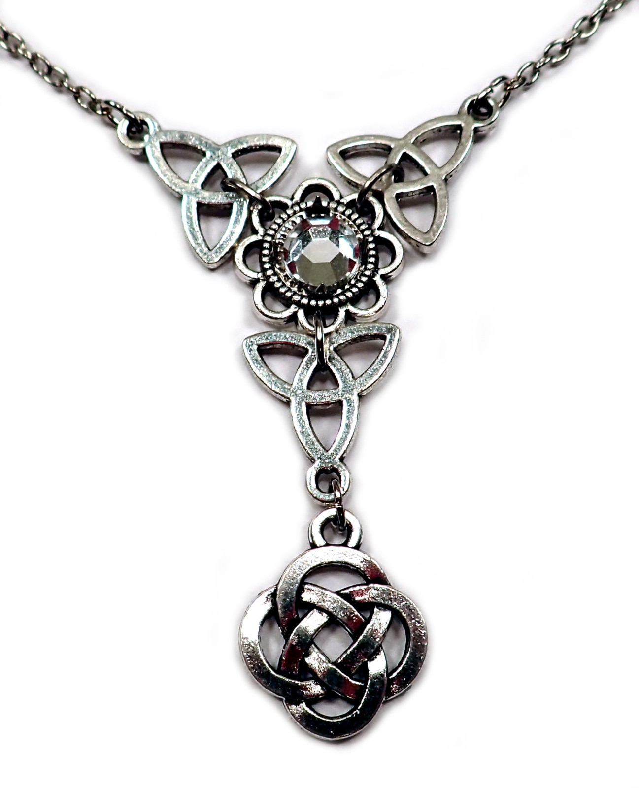 Celtic Trinity Knot Renaissance Irish Elf Elven Choker Necklace Bridal Jewelry
