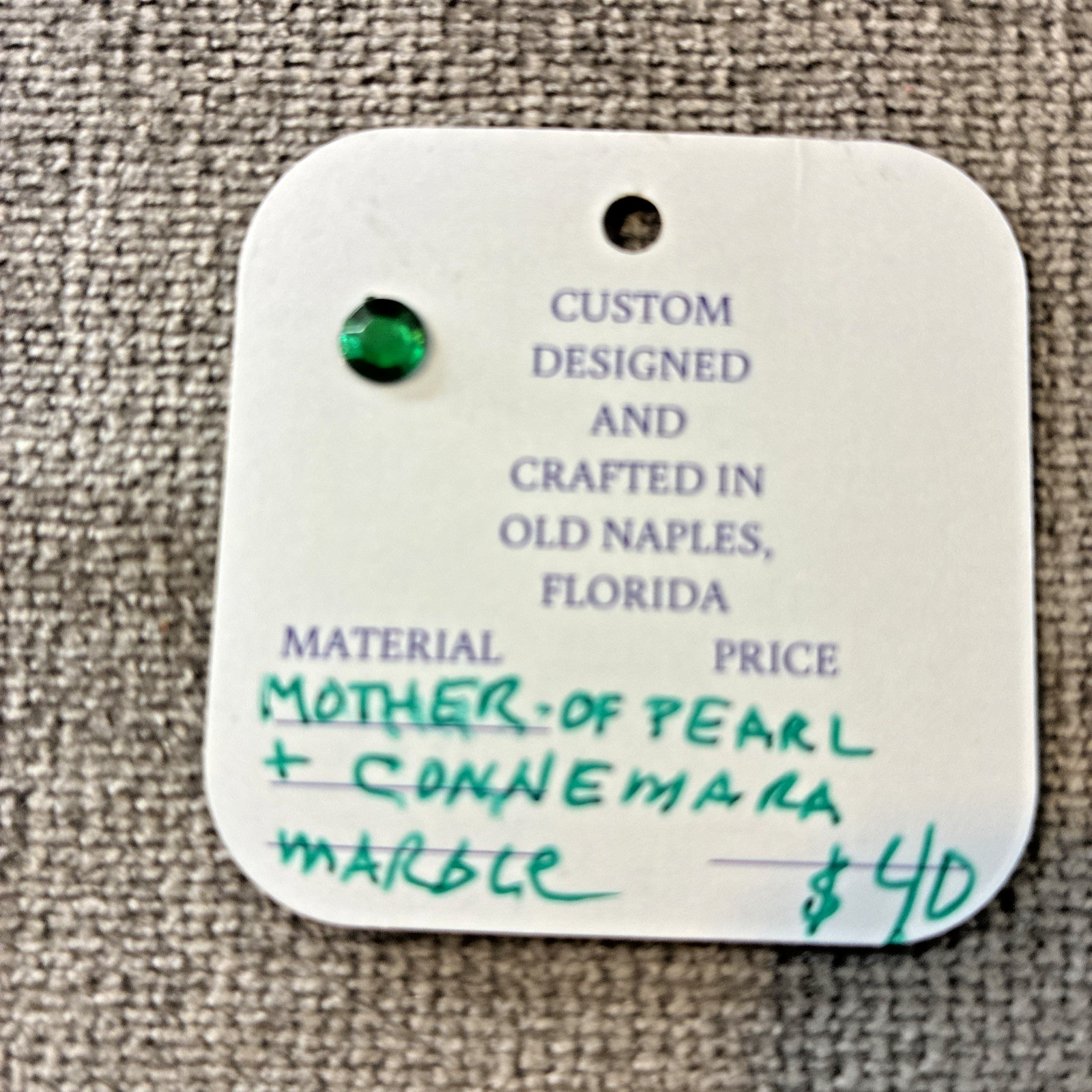 Irish Connemara Marble & Mother Of Pearl 🍀20” Necklace🍀 Custom Made – NEW
