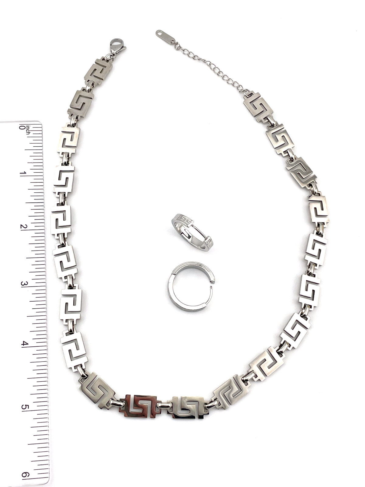 Greek Gift Made in Greece Jewelry Greek Key Necklace Greek Key Bracelet Handmade