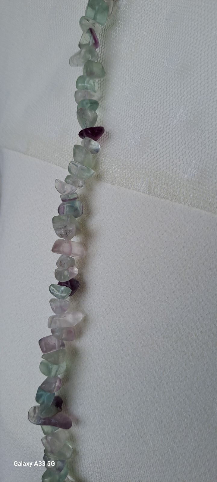 Free Form Fluorite Necklace -34 Inch total