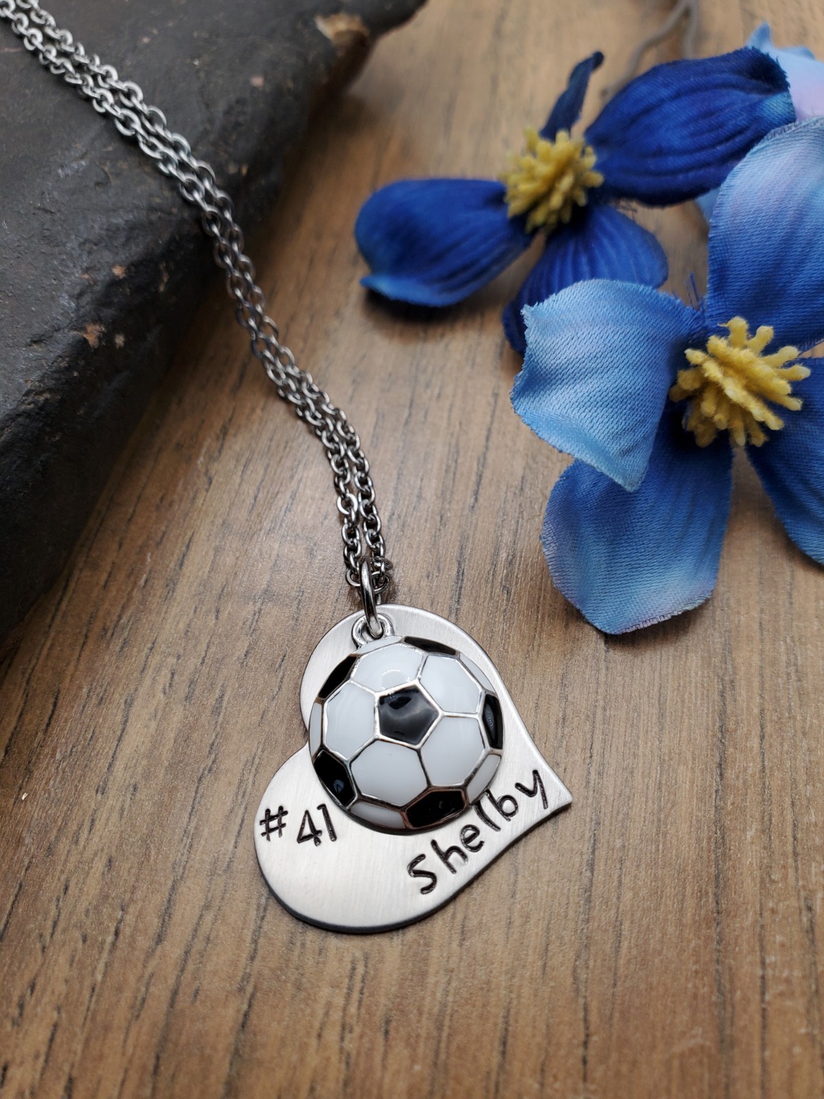 Personalized Soccer Necklace, Soccer Jewelry, Gift For Girls