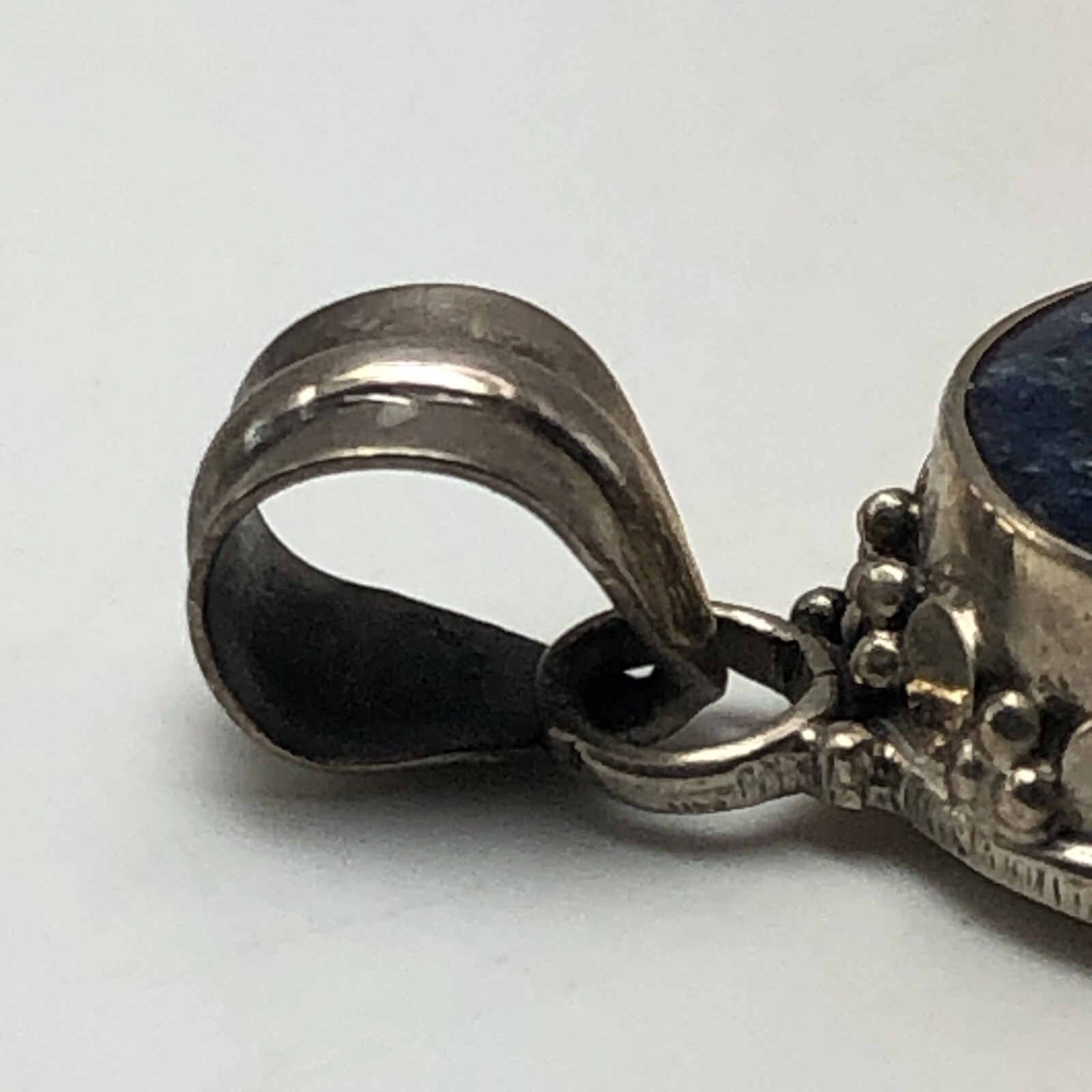 Blue Kyanite Stone Pendant In A Hand Crafted Sterling Silver Setting