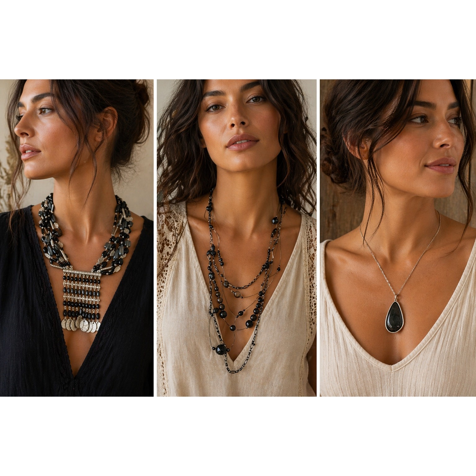 Statement Necklace Bundle – Boho / Layered / Pendant Styles