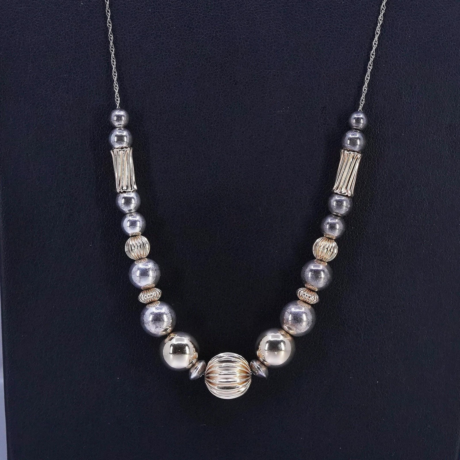 24”, ADDA sterling 925 silver Singapore rope chain 14K yellow gold necklace