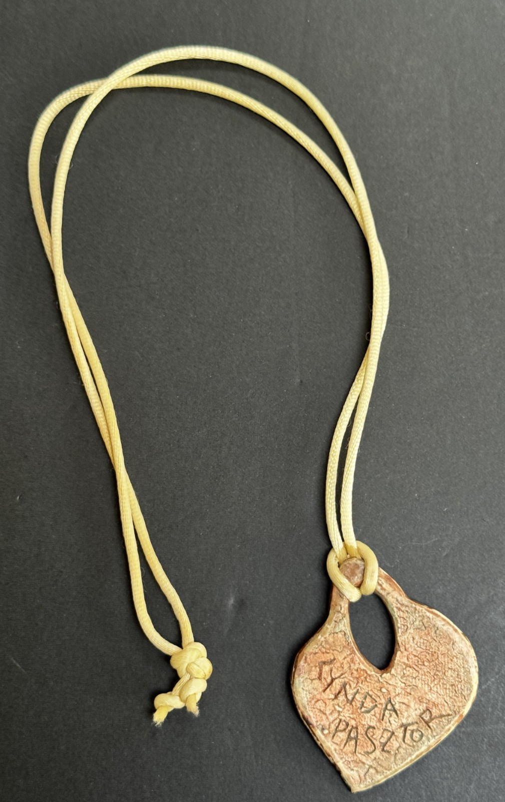 Lynda Pasztor Studio Art Ceramic Pendant Necklace Handcrafted Pottery Boho
