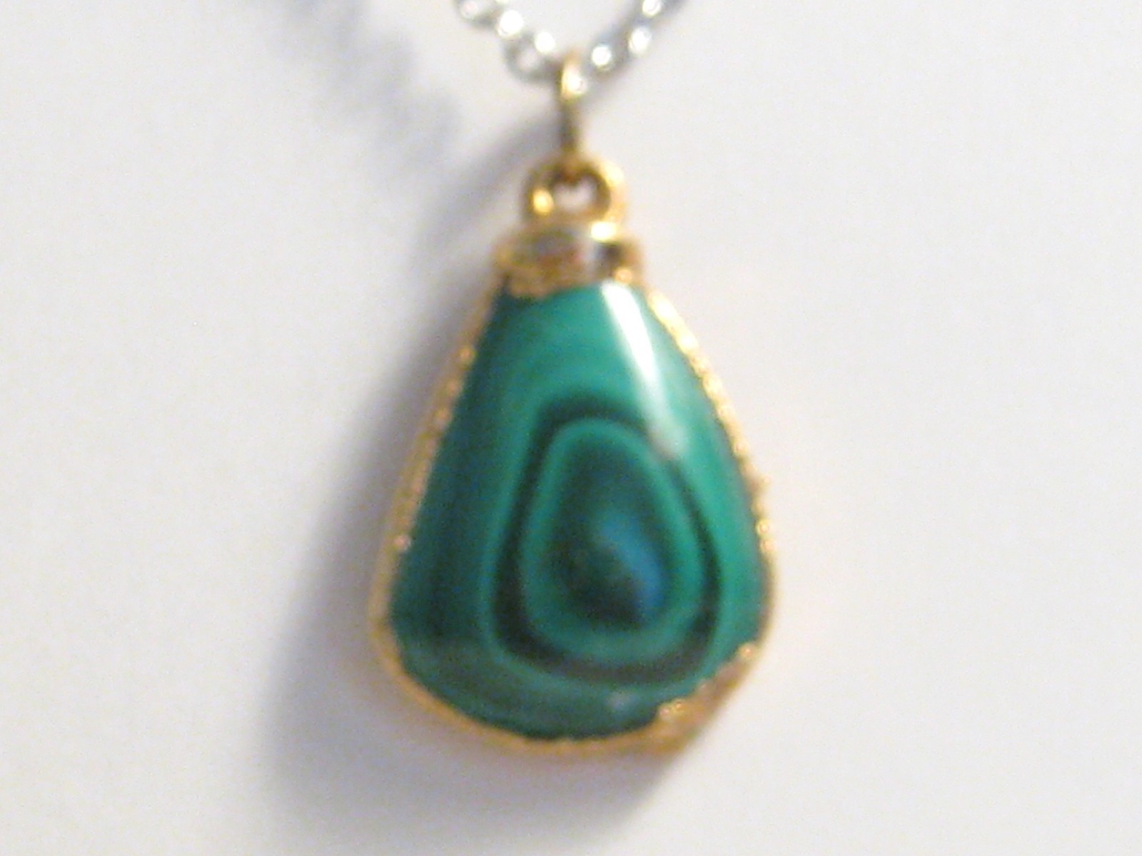 Malachite Free Form Pendant M417