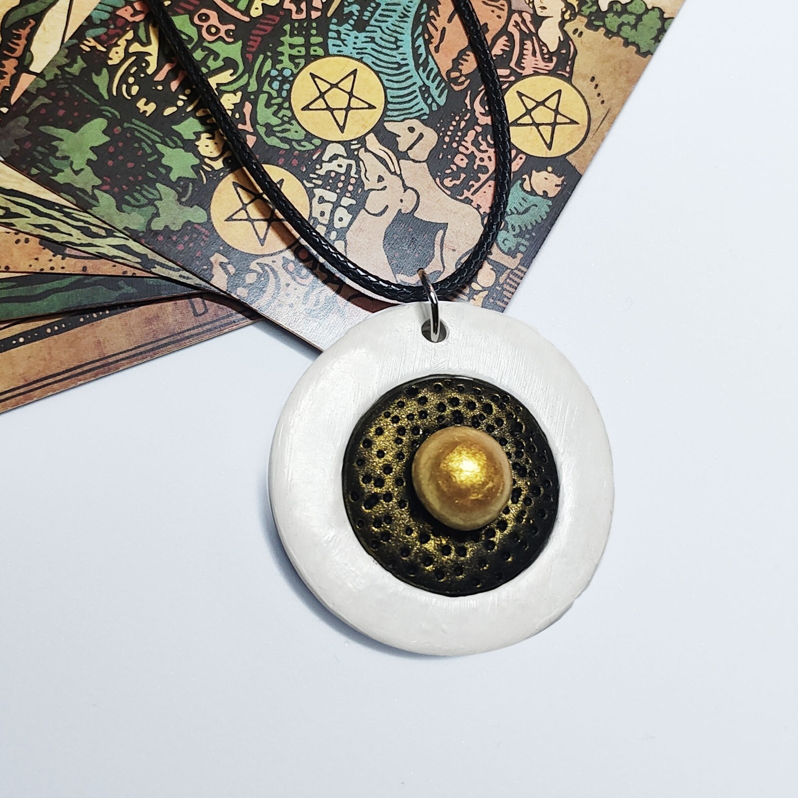 “Futuristic” | 100% Handmade jewelry polymer Clay Jewelry, Free Gift
