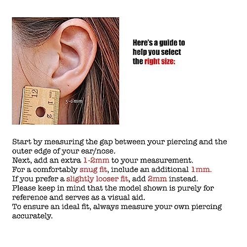 Fashion Art Jewelry 3 Pair Set 14K Gold Filled 5-6-7 Mm 24 Ga Nose Rings Hoop