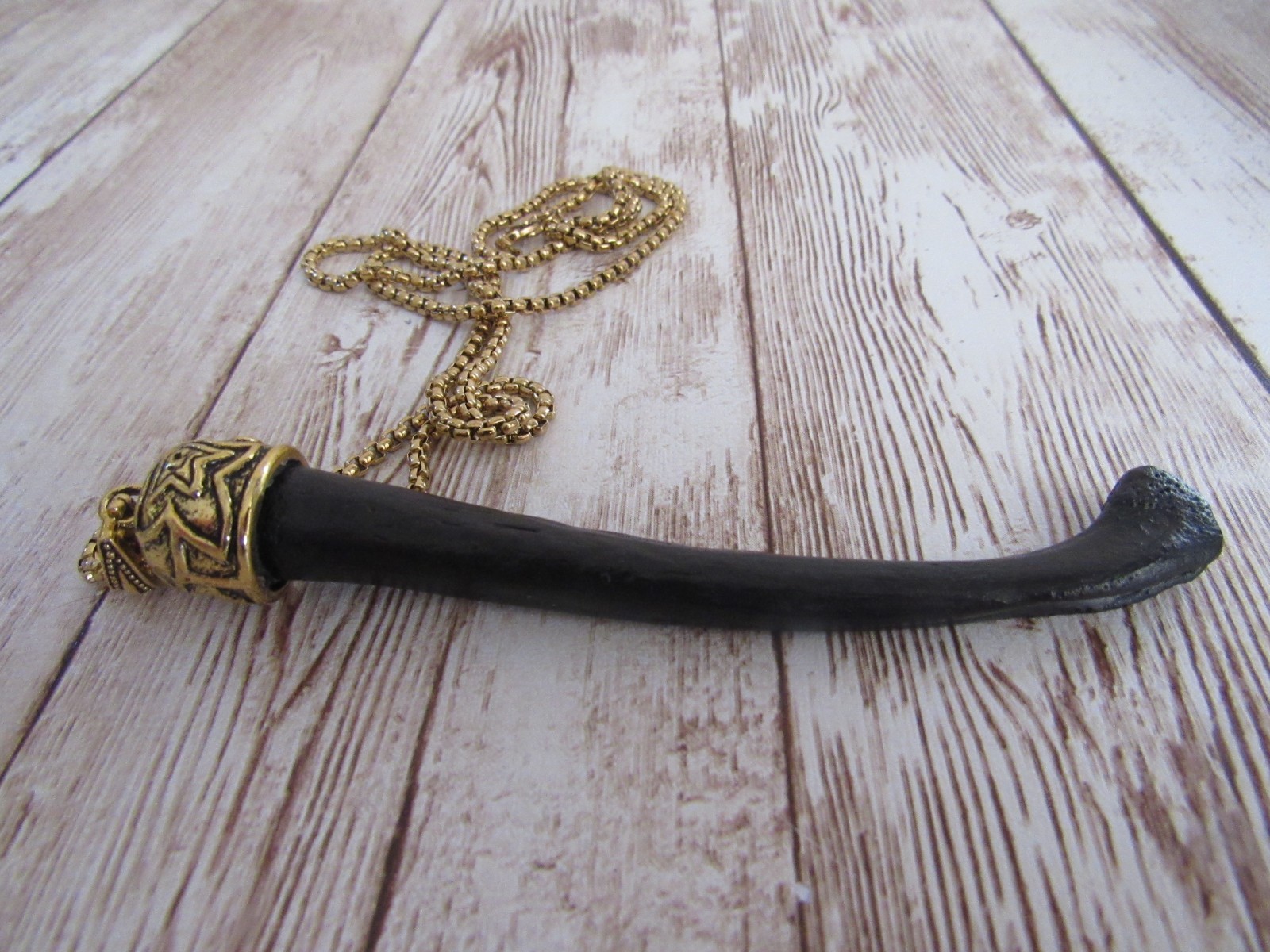 Otter Penis Bone Pendant Necklace Love Bone Baculum Animal Bone Jewelry
