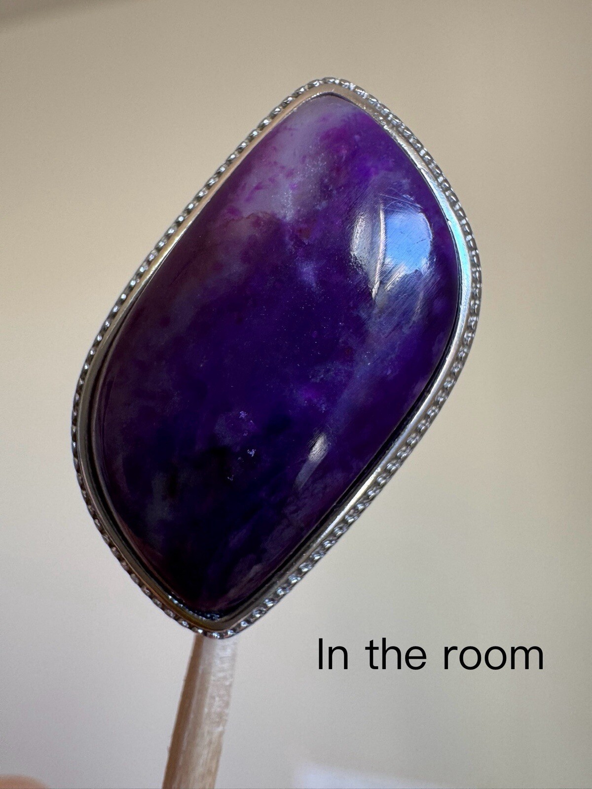 Rare Natural Purple Jade Sugilite Multi-purpose Pendant/ Necklace S925 Silver