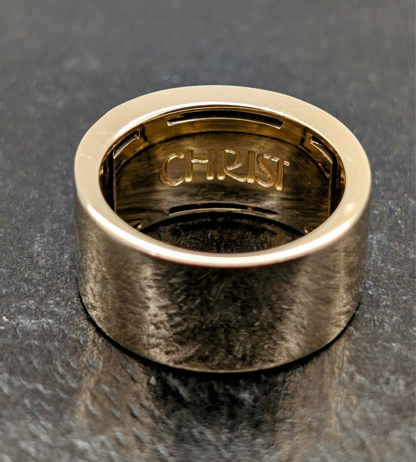 Christ 585/14K Yellow Gold Diamond Ring – 15.10g – Women’s Ring [Size 54] #1477