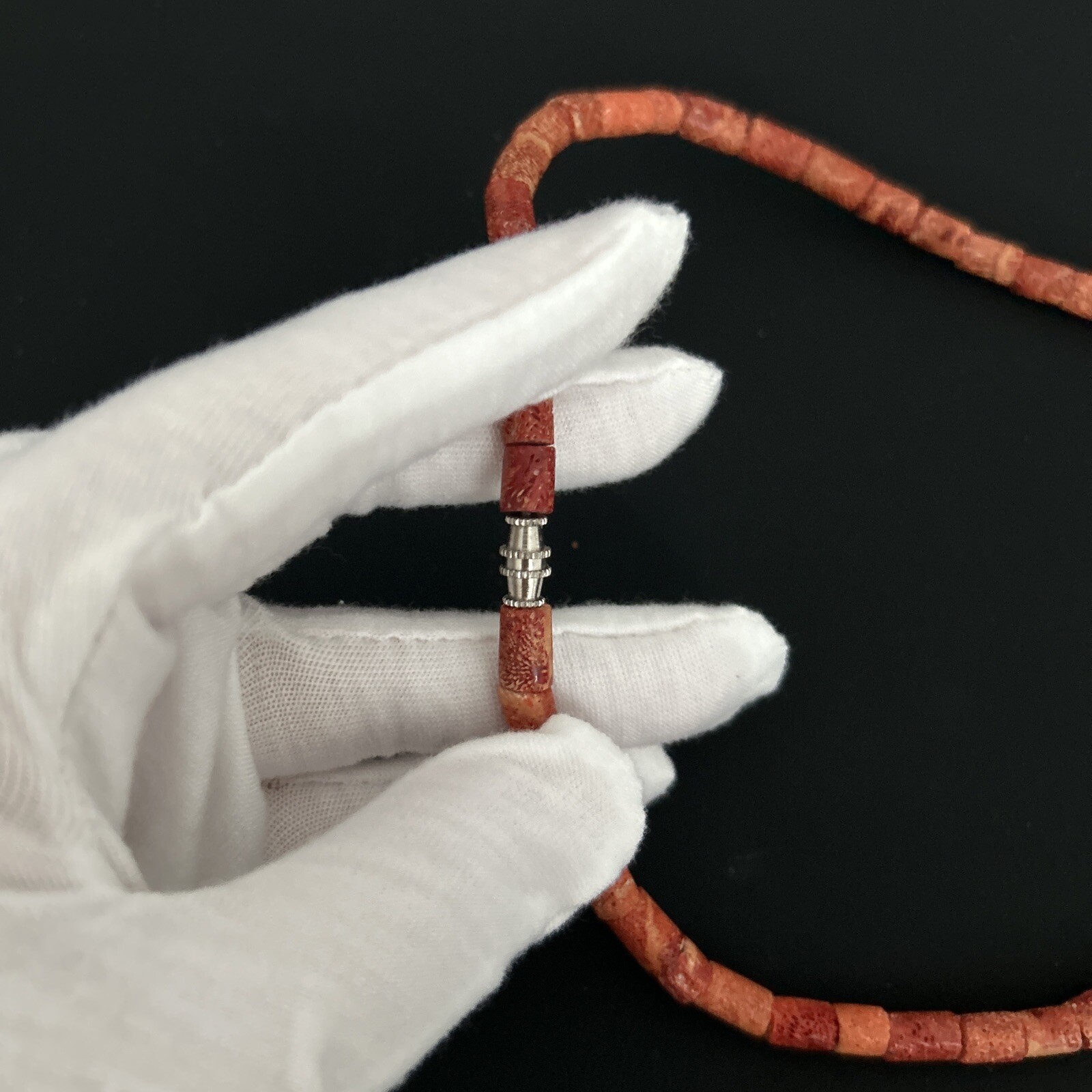 Natural Red Coral necklace/Choker, pre-owned, from my necklace collection