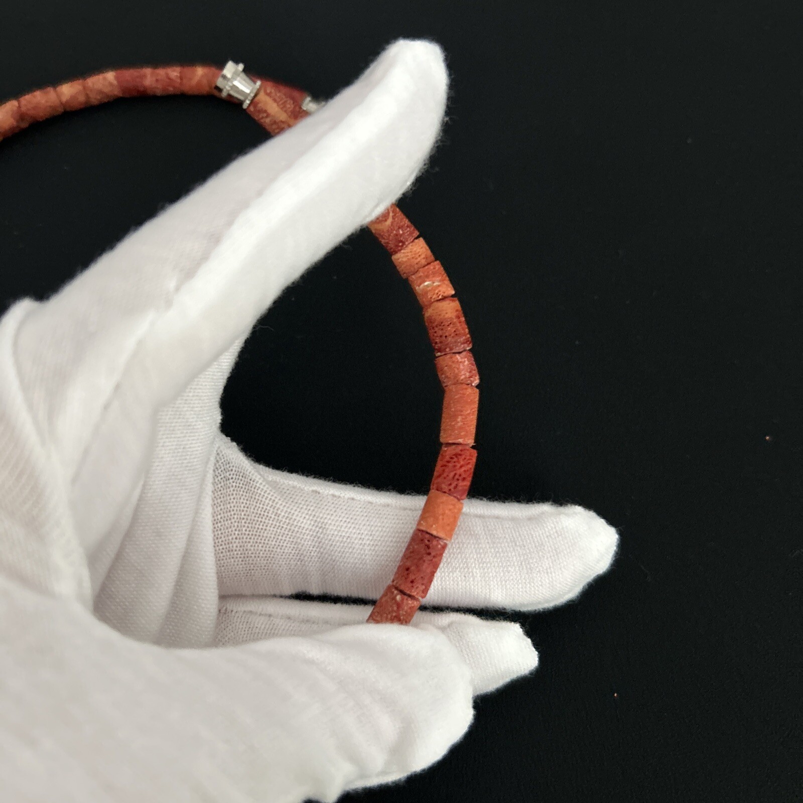 Natural Red Coral necklace/Choker, pre-owned, from my necklace collection