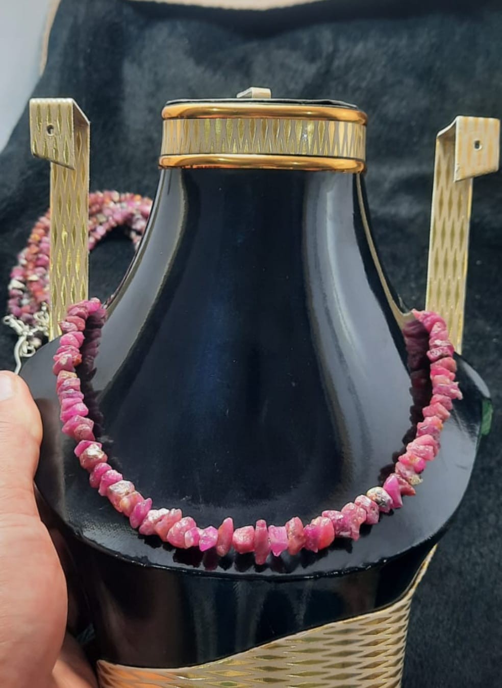 Natural Ruby Chip Necklace – Handcrafted Raw Gemstone Jewelry