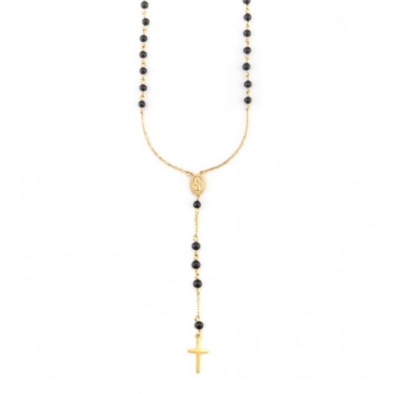 4UCL7343 Men’s Steel Rosary Necklace 4US Cesare Paciotti -10% Discount