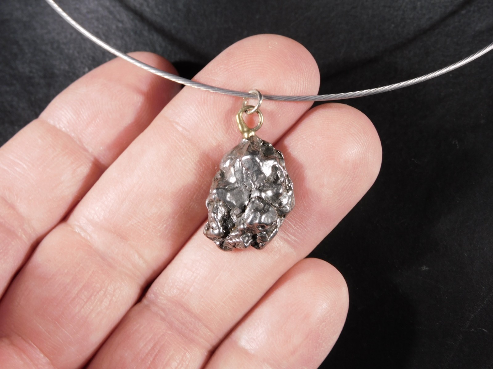 CAMPO Del Cielo METEORITE Pendant or Necklace…a Falling Star! Argentina 6.24