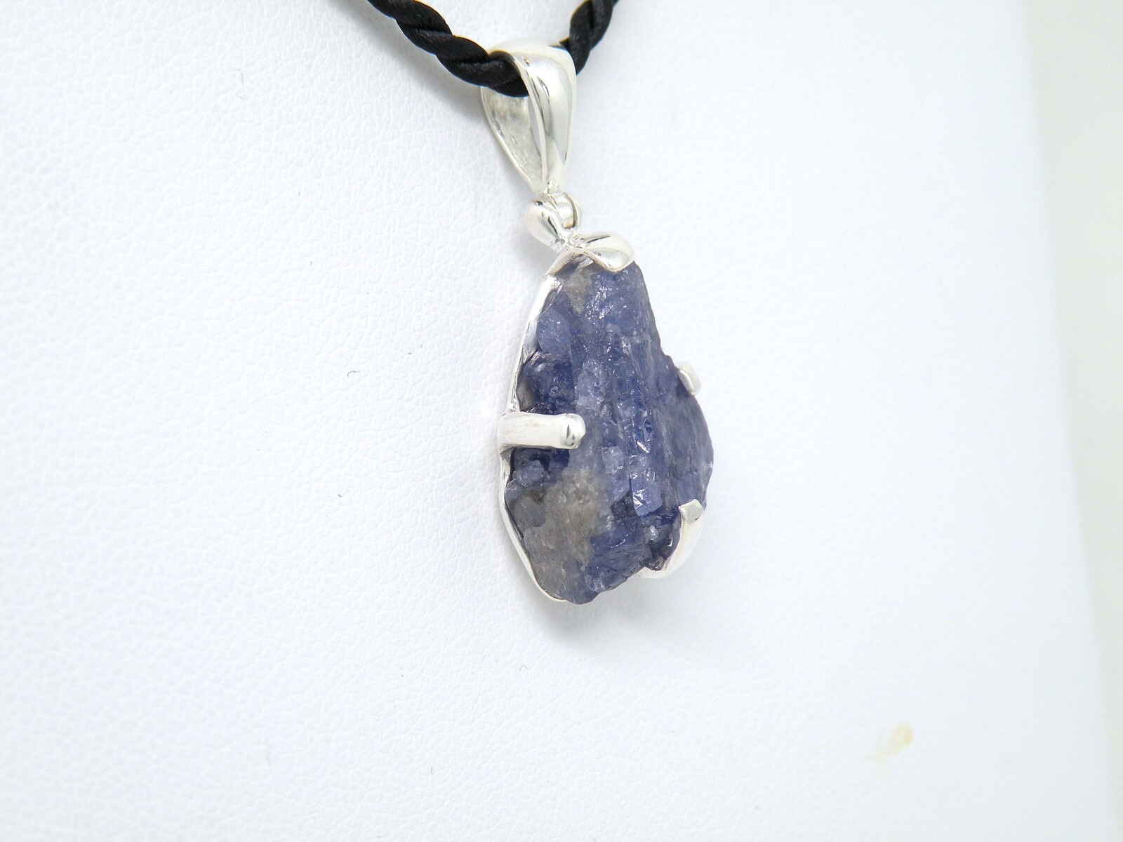 Authentic Starborn rough Tanzanite Specimen Pendant Sterling Silver Mounting #2