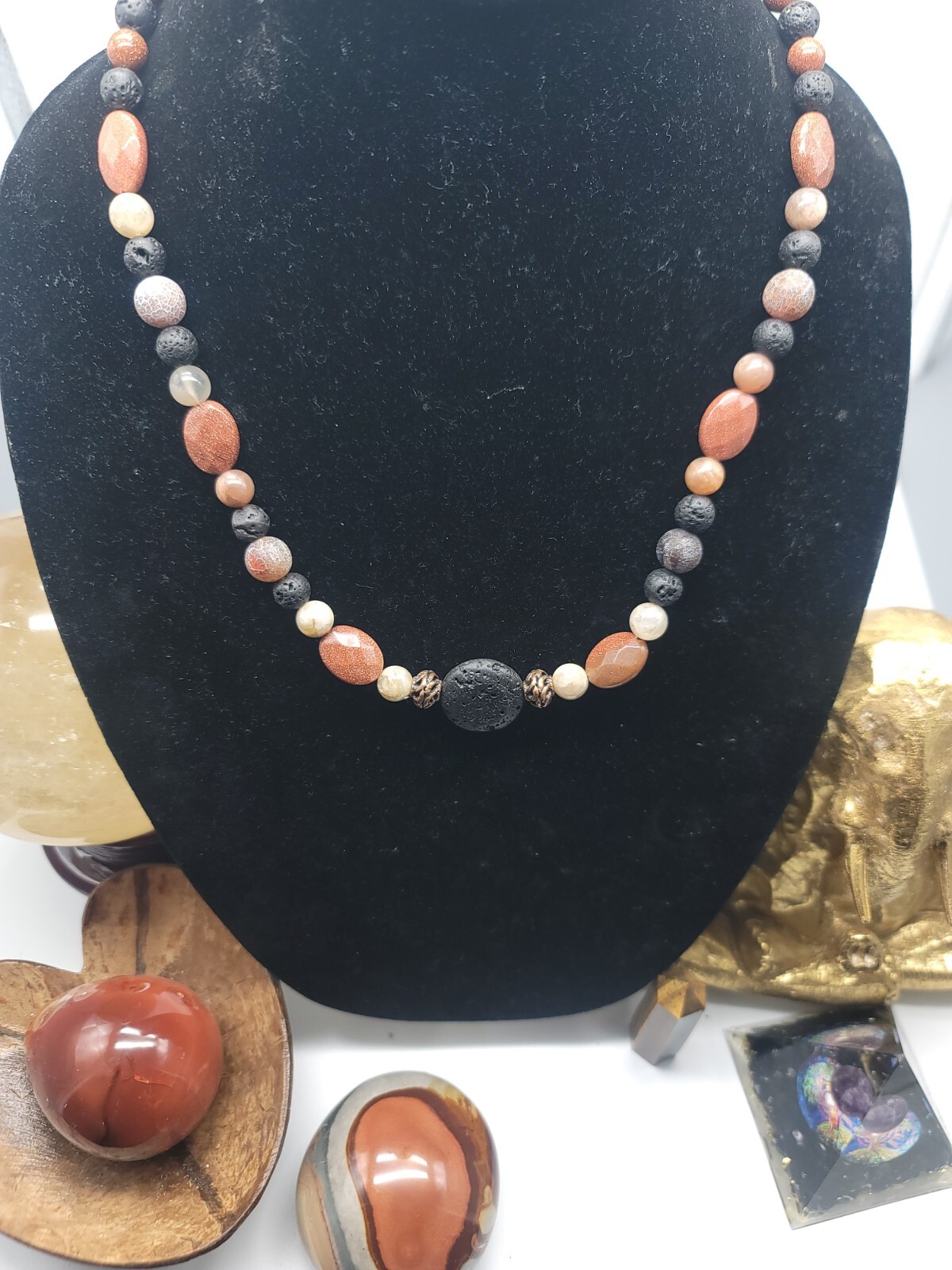 HUGE SALE 🔥Handmade chakra diffuser multistone beaded Necklace