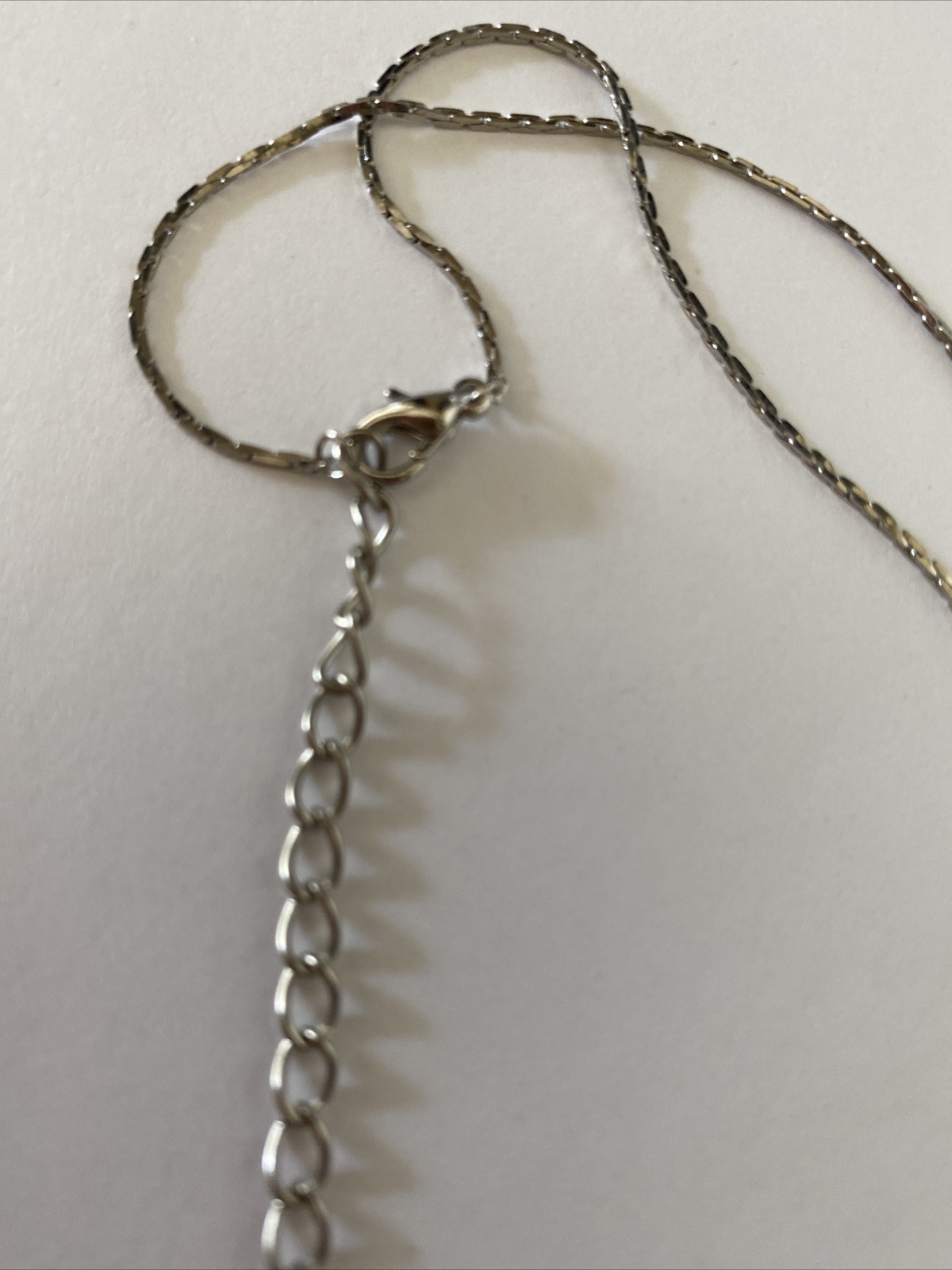 Ace Diamonds Yellow Charm Pendant Necklace & Extension Chain Short Silver Plate