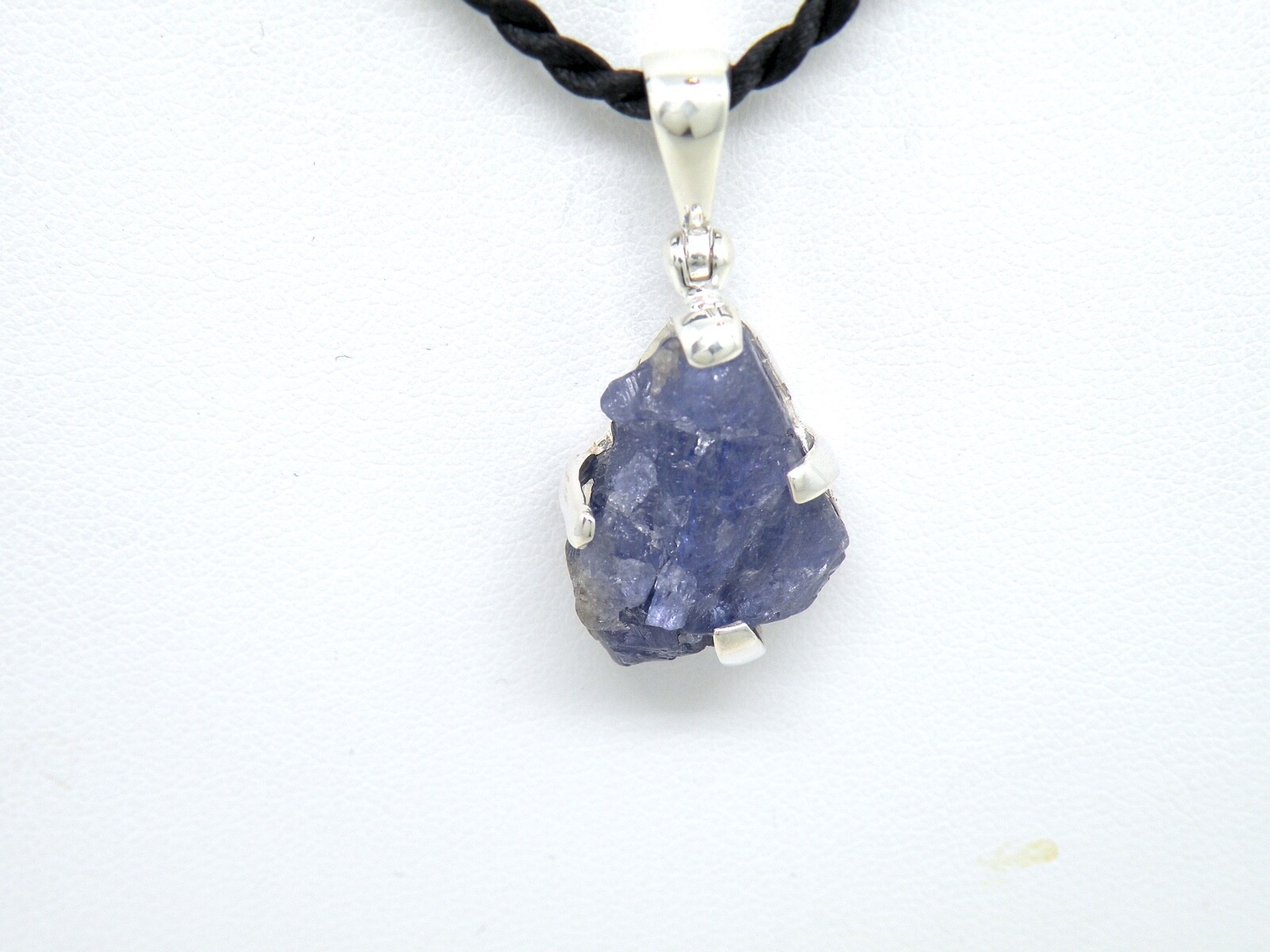 Authentic Starborn rough Tanzanite Specimen Pendant Sterling Silver Mounting #2