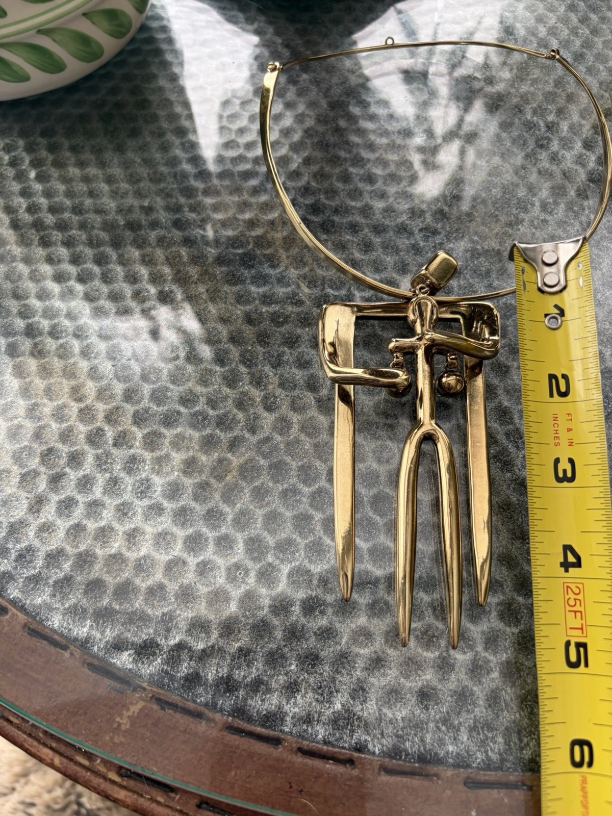 VTG Yenny Cocq “Close to Me” or “Hug” Couple Pendent Necklace in a Gold Finish