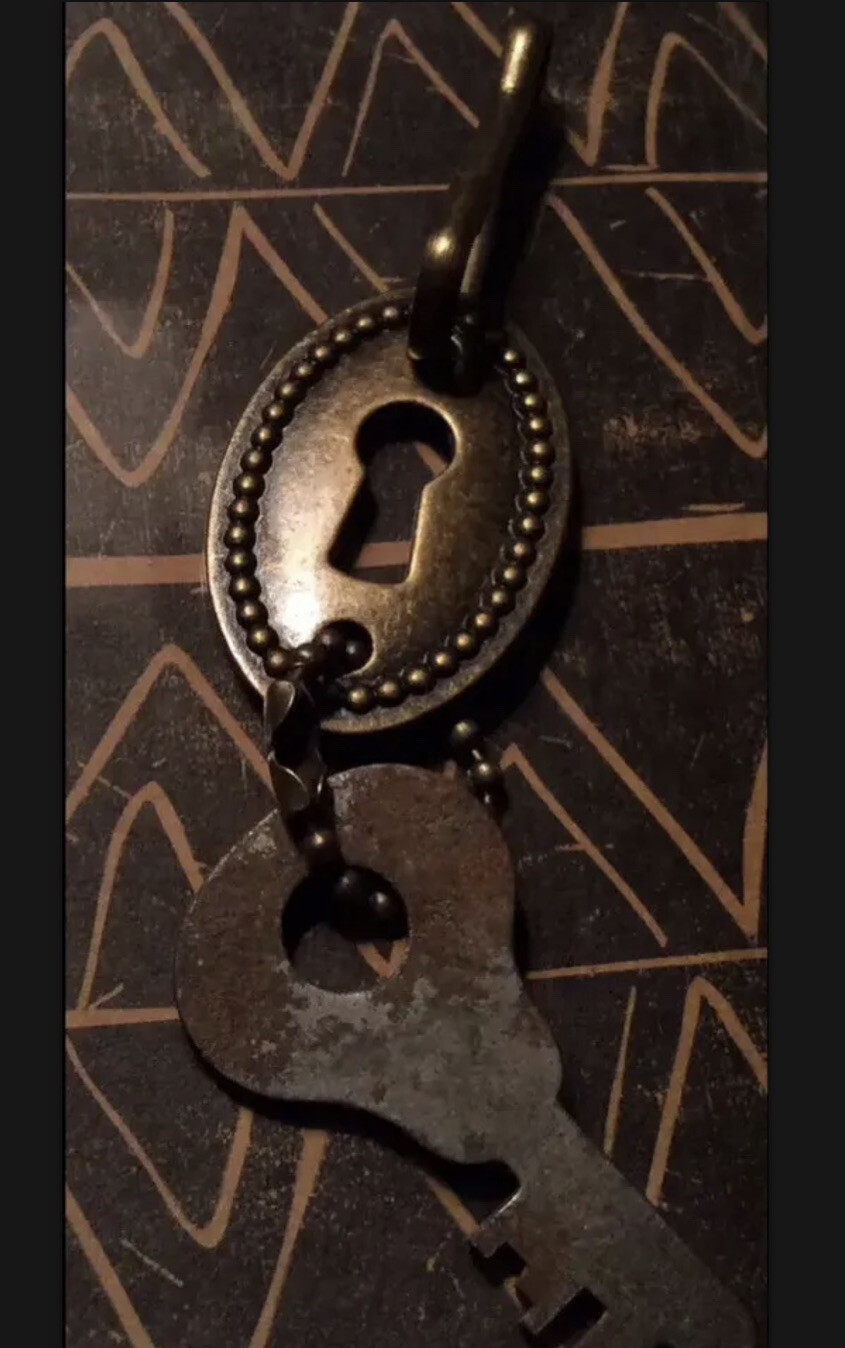 Steampunk Keyhole And Skeleton Key
