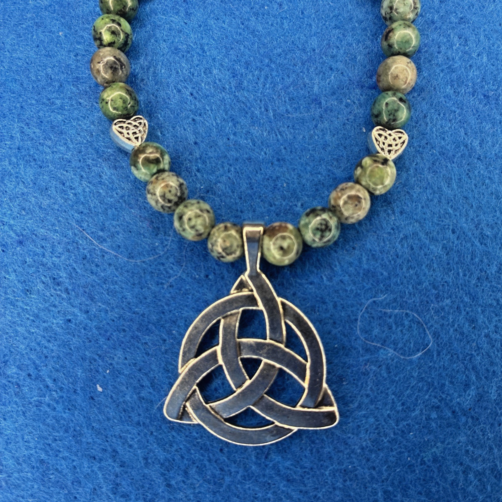 Irish Connemara Marble 🍀20” Necklace🍀 Custom Made – NEW (0139)