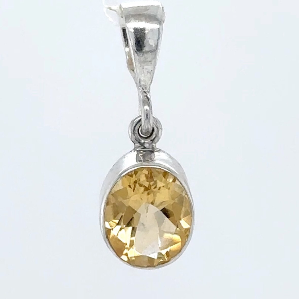 Facetted Yellow CITRINE Spider Pendant 925 STERLING SILVER Genuine Natural #66