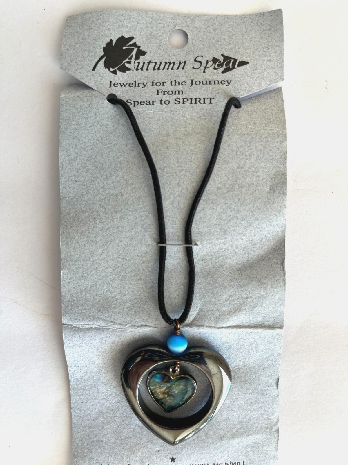 Vintage Autumn Spear Necklace Handmade Jewelry for the Journey ~ With Card