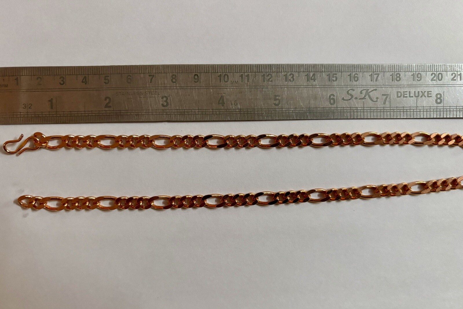28 inch Pure Copper FIGARO Chain Necklace, Healing Copper Jewelry, Spiritual