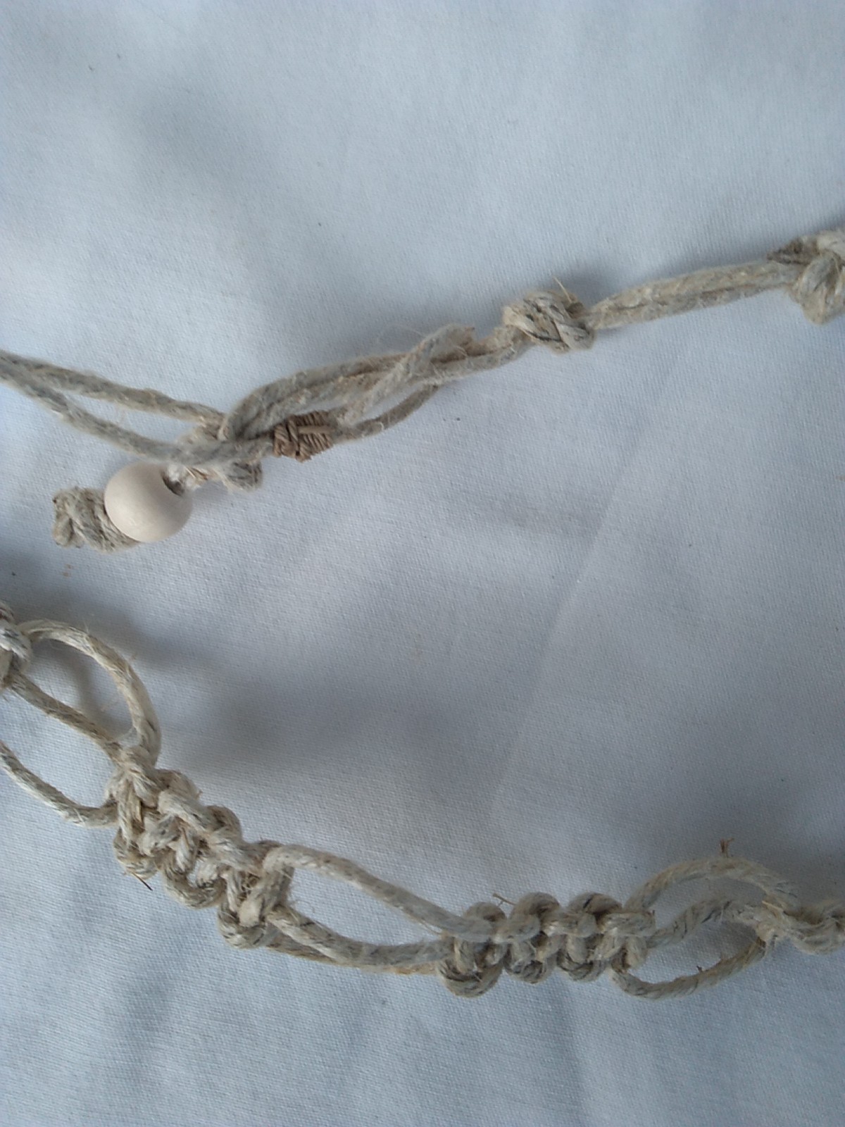 HEMP SURFER BOHO NECKLACE 26″ Unisex Macrame Hippie USA Seller New