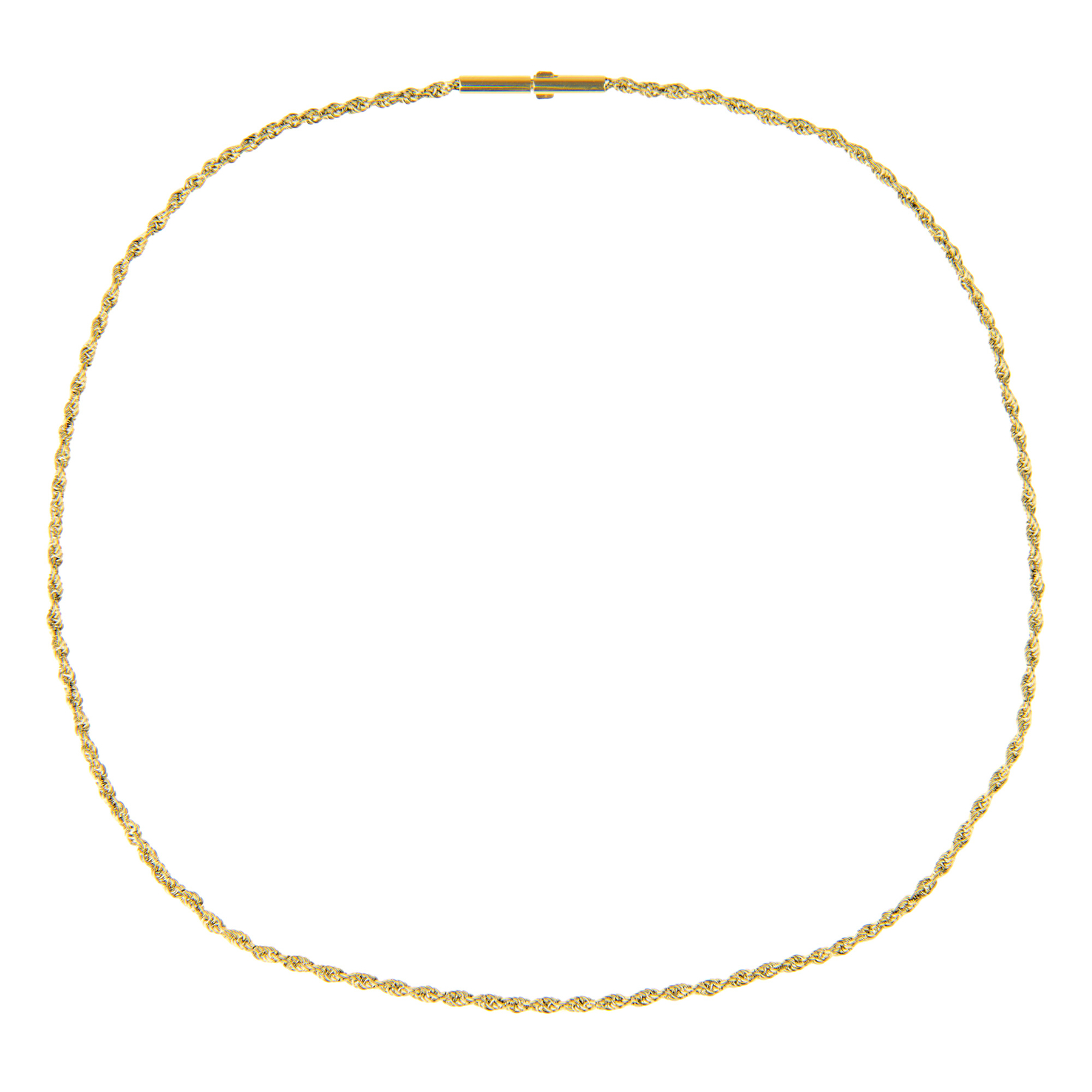 Serious Design Cord Chain AK48C 2 Mm Gold Plated Stainless Steel Necklace